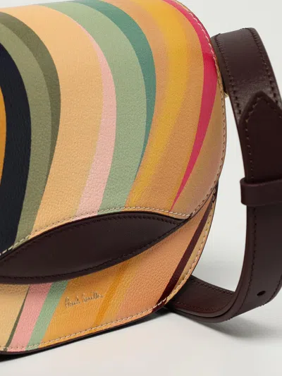 Paul Smith Leather Swirl Crossbody Bag In Multi