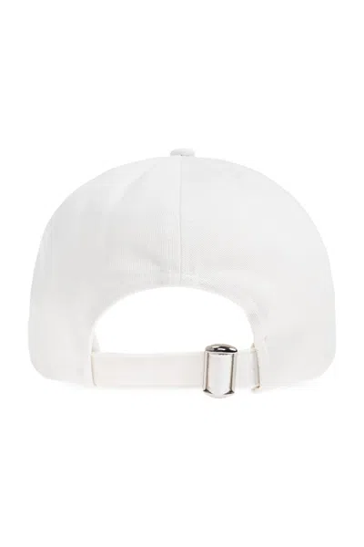 Moncler Logo Patch Baseball Hat In White