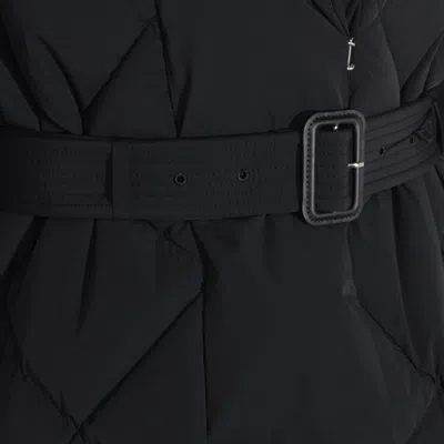 Mackage Olive Down Belted Jacket In Black