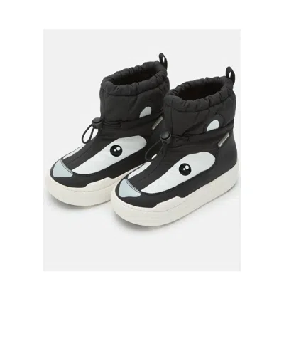 Moon Boot Kids Park Tube Panda Mid Boots In Black