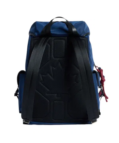 Dsquared2 Heritage Logo Backpack In Blue