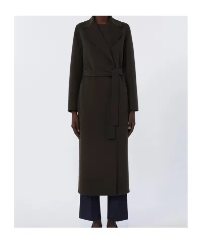 Max Mara Wool Coat In Black