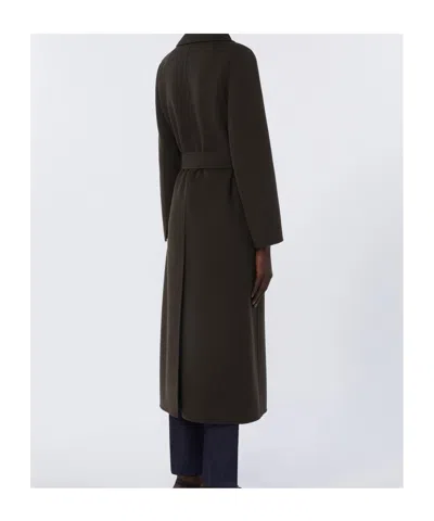 Max Mara Wool Coat In Black