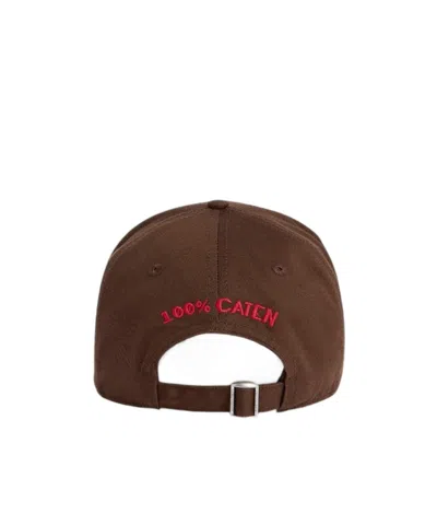 Dsquared2 Logo Patch Baseball Cap In Brown