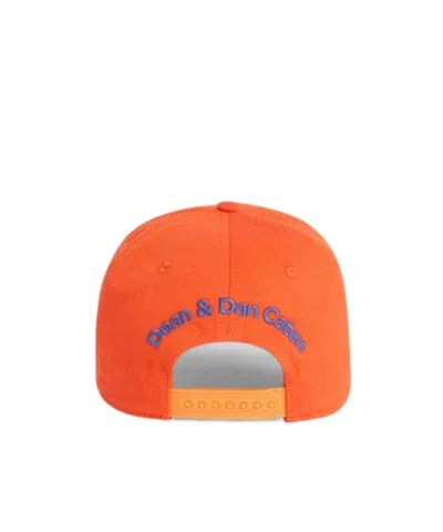 Dsquared2 Logo Patch Baseball Cap In Orange