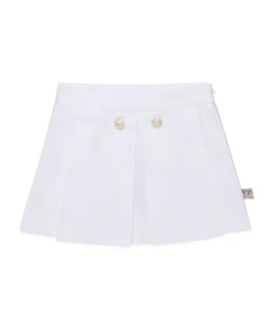 N°21 N21 Kids Logo Tag Mini Skirt In White