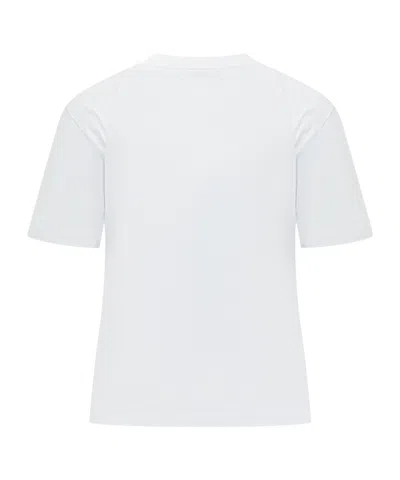 Msgm Logo-patch T-shirt In White