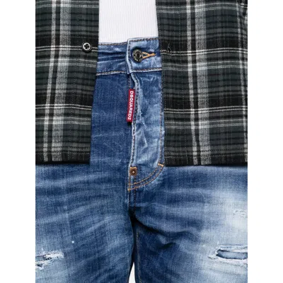 Dsquared2 Distressed-effect Jeans In Blue