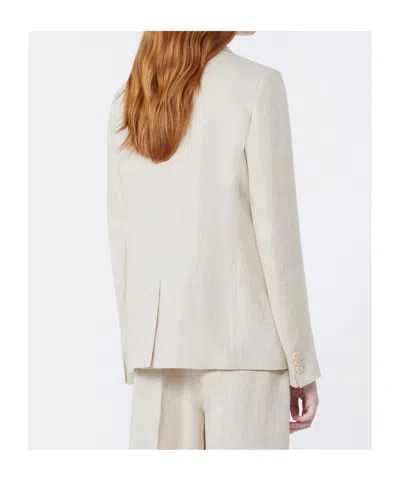 Weekend Max Mara Single Breasted Blazer In White