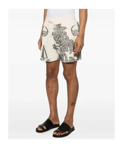 Maison Labiche Drawstring Swim Trunks In Neutral