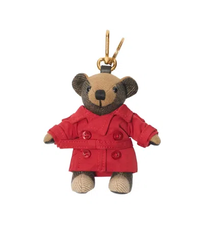 Burberry Charm Keychain Bear Thomas In Multi