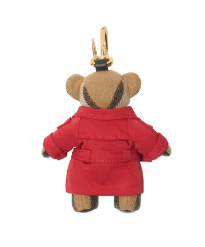Burberry Charm Keychain Bear Thomas In Multi