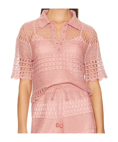 Zimmermann Wanderlust Sun Crocheted Cotton-blend Top In Brown