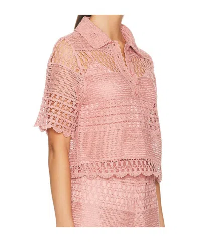 Zimmermann Wanderlust Sun Crocheted Cotton-blend Top In Brown