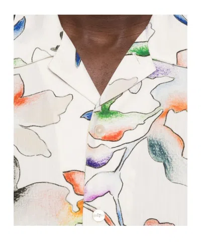 Ps By Paul Smith Paul Smith Floral Print Short Sleeved Casual Fit Button Down Shirt In Multi