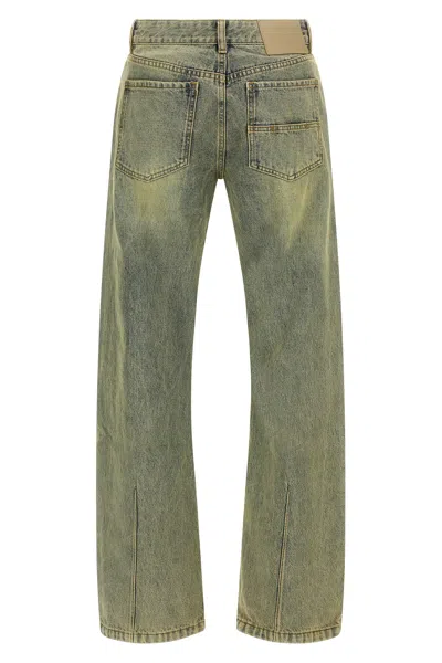 Entire Studios Lean Stonewash-effect Jeans In Gray