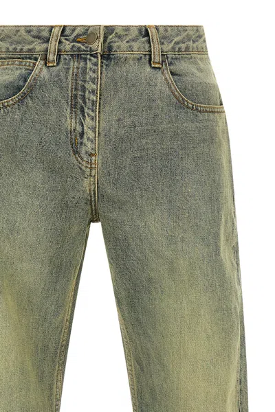 Entire Studios Lean Stonewash-effect Jeans In Gray