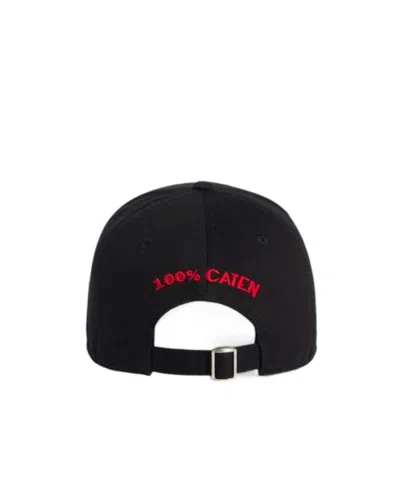 Dsquared2 Logo Patch Baseball Cap In Black