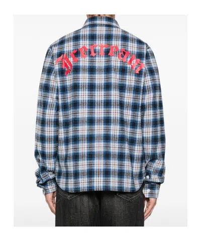 Icecream Check-pattern Logo-embroidered Shirt In Multi