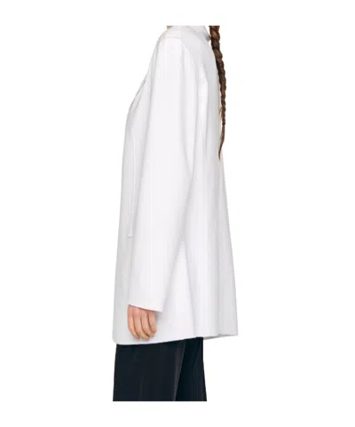 Norma Kamali Oversized Single-breasted Blazer Jacket In White