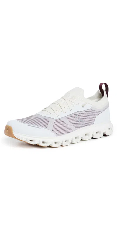 On Cloud 6 Versa Panelled Mesh-knit Sneakers In White