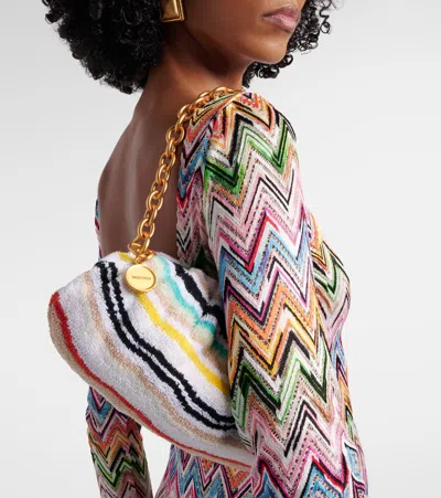Missoni Zigzag Small Clutch In Multi