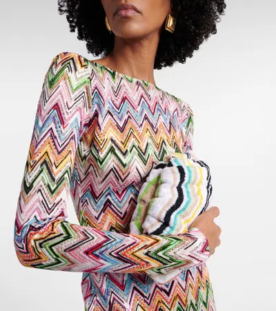 Missoni Zigzag Small Clutch In Multi