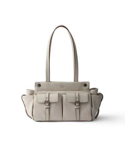 Prada Route Medium Leather Tote Bag