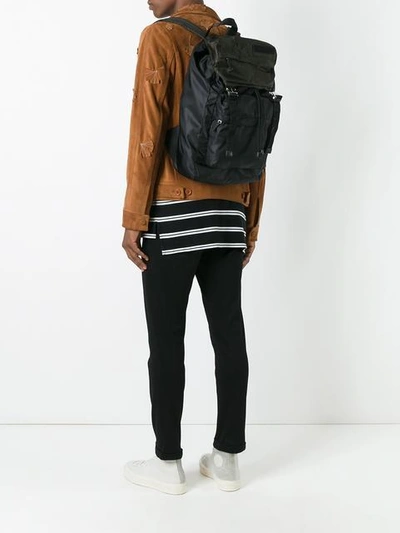 Shop Marni Dual Buckle Backpack - Black