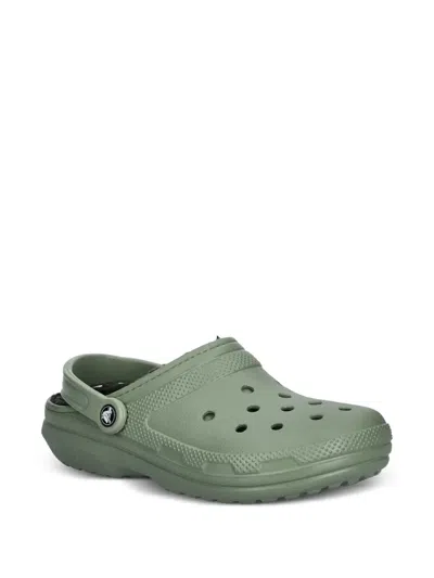 Crocs Perforated Slippers In Gray