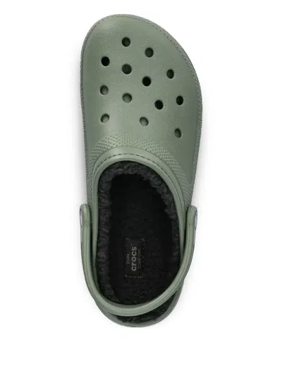 Crocs Perforated Slippers In Gray