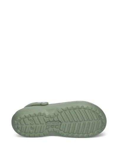 Crocs Perforated Slippers In Gray