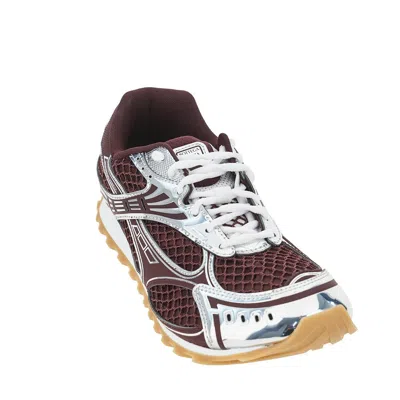 Bottega Veneta Men Fondant And Silver Technical Fabric And Mesh Orbit Sneakers In Multi