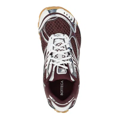 Bottega Veneta Men Fondant And Silver Technical Fabric And Mesh Orbit Sneakers In Multi