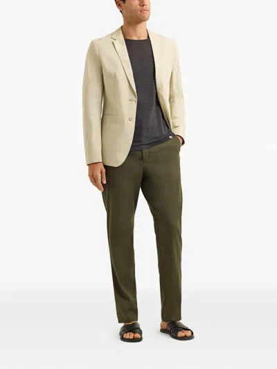 Orlebar Brown Mathis Button Blazer In Neutral