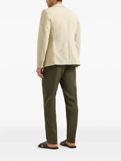 Orlebar Brown Mathis Button Blazer In Neutral