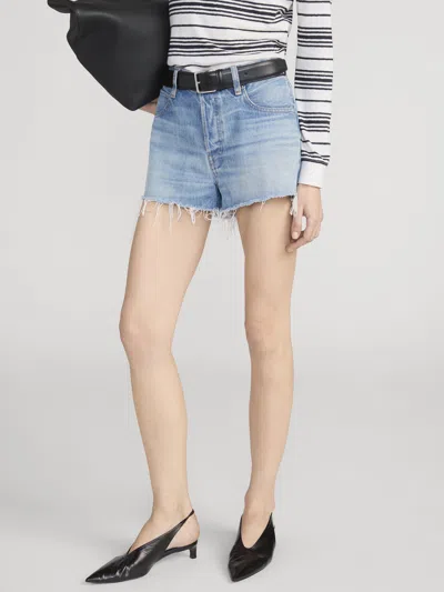 Frame Long Hang Short In Loretta In Blue