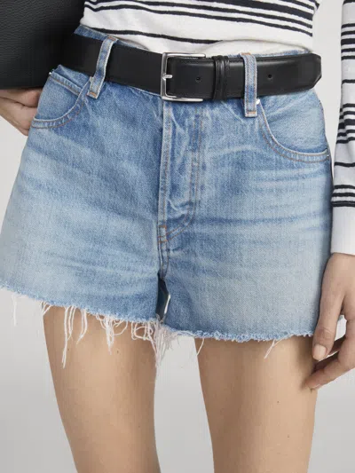 Frame Long Hang Short In Loretta In Blue