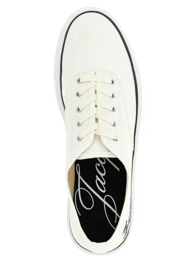 Jacquemus Les Fefe Low Top Sneakers Rubber Sole In White