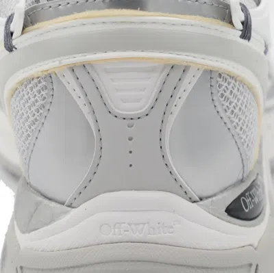 Off-white Ow Be Right Grey Low Top Sneakers With Zip-tie Detail In Mesh And Leather Man In Gray