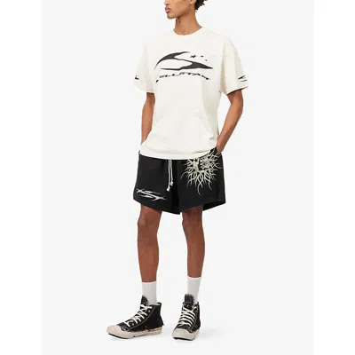 Hellstar H Cursive Logo T-shirt In White