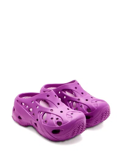 Crocs Perforierte Caged Clogs In Purple