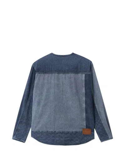 Aftermaths Jacke Im Patchwork-look In Blue