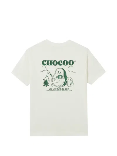 Chocoolate T-shirt Mit Avocado-print In White