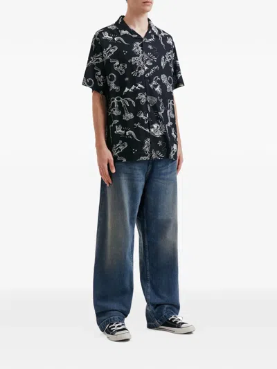 Aftermaths Gemustertes Hemd In Black