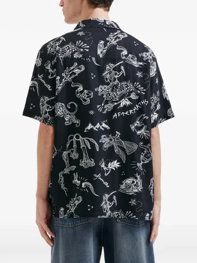 Aftermaths Gemustertes Hemd In Black