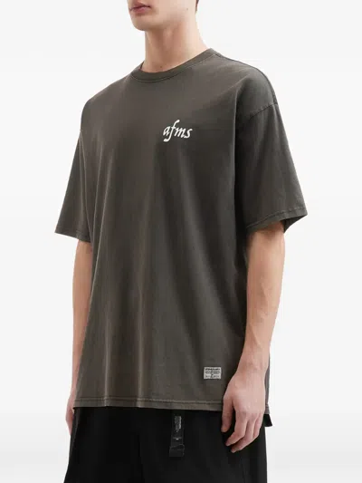Aftermaths Gemustertes T-shirt In Gray