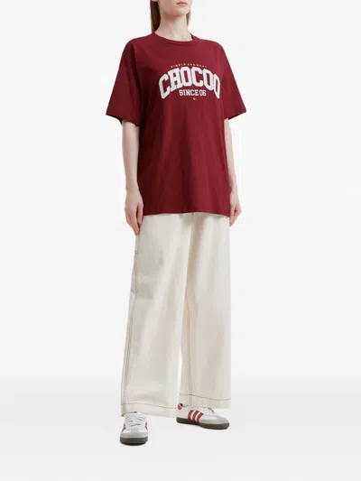 Chocoolate T-shirt Mit Logo In Red