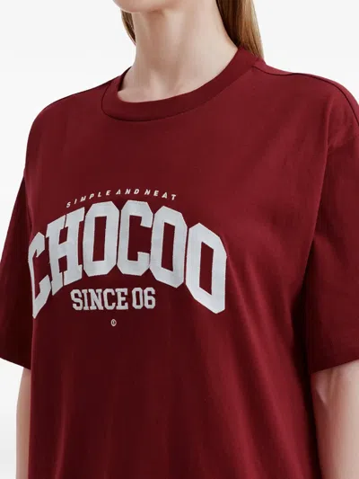 Chocoolate T-shirt Mit Logo In Red