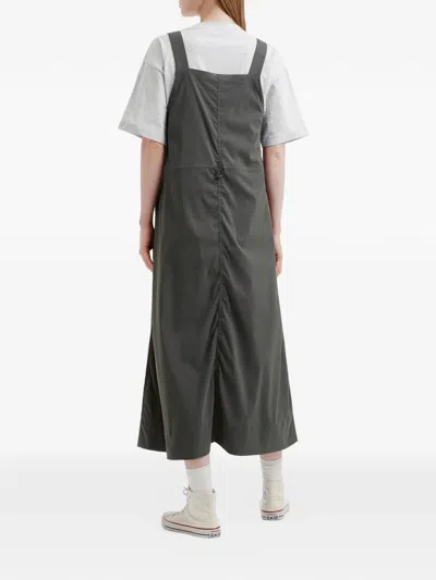 Chocoolate Midikleid Mit Tasche In Gray